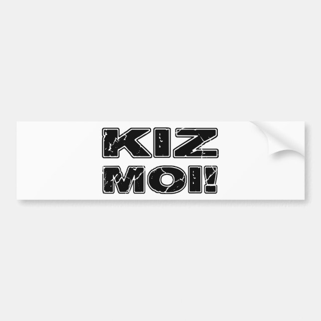 Kiz Moi! Kizomba French Bumper Sticker (Front)