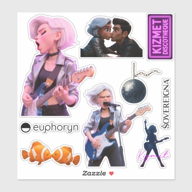 Kizmet Collection: Official MV Kiss-cut (Sheet)