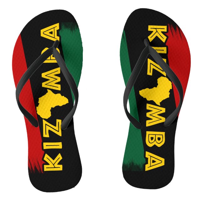 Kizomba African Flip Flops (Footbed)