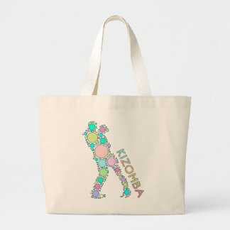 Kizomba dotted dancers - gifts large tote bag
