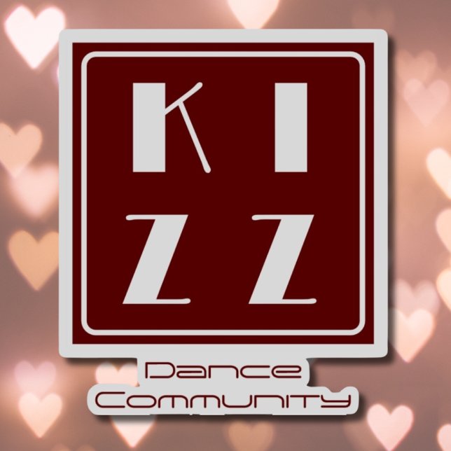 Kizz Kizomba dancer logo burgundy vinyl (Creator Uploaded)