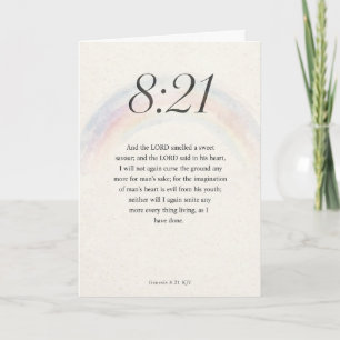 KJV Bible-Genesis 8:21 KJV Bible Verse Card