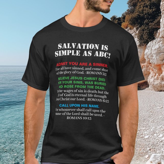 KJV Gospel ABC's Christian Faith Salvation Jesus T-Shirt (Creator Uploaded)