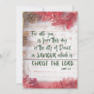 KJV Scripture Christmas Holiday Card