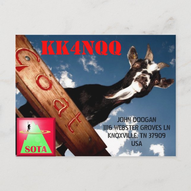 KK4NQQ QSL CARD (Front)