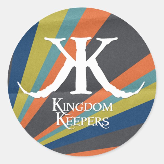 KK Striped Circle Sticker (Front)