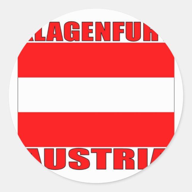 Klagenfurt, Austria Classic Round Sticker (Front)