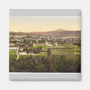 Klagenfurt from Kreuzberg, Carinthia, Austro-Hunga Magnet