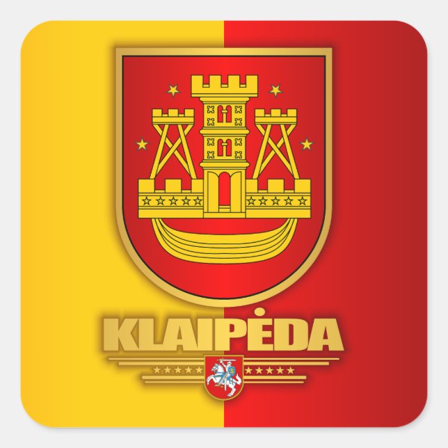 Klaipeda Square Sticker (Front)