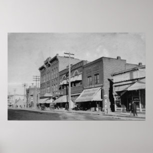 Klamath Falls, OR View looking up Main Street Poster
