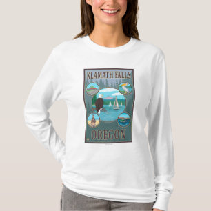 Klamath Falls, OregonScenic Travel Poster T-Shirt