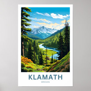 Klamath Oregon Travel Print