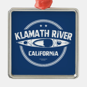 Klamath River, California Metal Tree Decoration