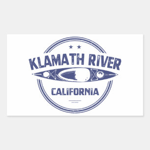 Klamath River, California Rectangular Sticker
