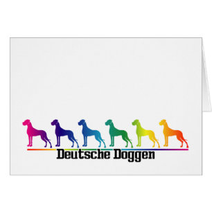 Klappkarte Deutsche Doggen