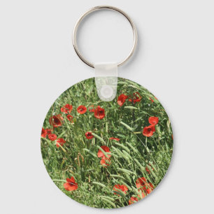 klaproos-sleutelhanger key ring
