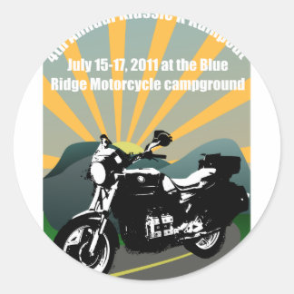 klassic_kampout classic round sticker