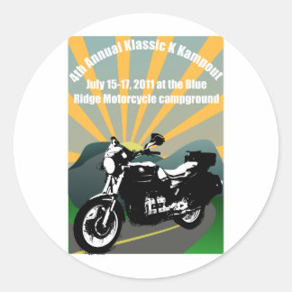 klassic_kampout classic round sticker