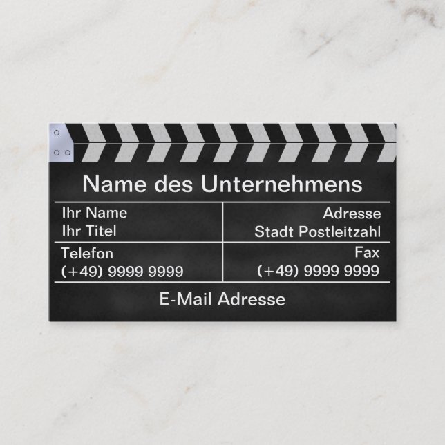klatschen Kino Business Card (Front)