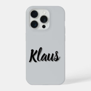Klaus Mens Name, iPhone 15 Pro Case