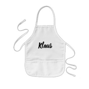 Klaus Mens Name, Kids Apron