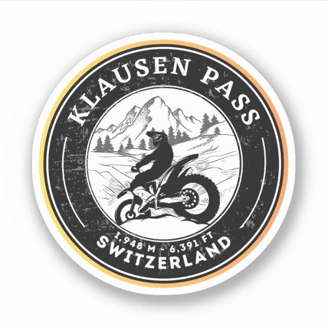 Klausen Pass swiss–alps motorcycle tour (Front)