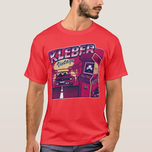 Kleber Personalized Vintage Gamer 80s 90s T-Shirt (Front)