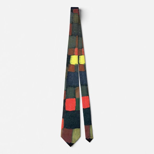 Klee - Abstract Colour Harmony with Squares Tie (Front)