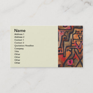 Klee Abstract Forest Expressionist Modern Art Business Card