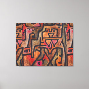 Klee Abstract Forest Expressionist Modern Art Canvas Print