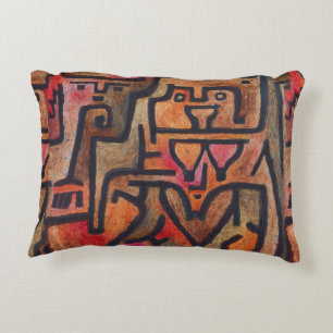 Klee Abstract Forest Expressionist Modern Art Decorative Cushion