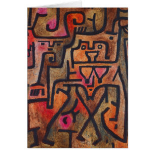 Klee Abstract Red Abstract Expressionist Nature