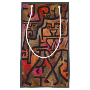 Klee Abstract Red Abstract Expressionist Nature Small Gift Bag