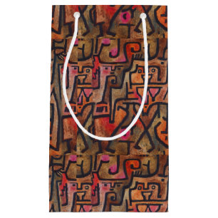 Klee Abstract Red Abstract Expressionist Nature Small Gift Bag