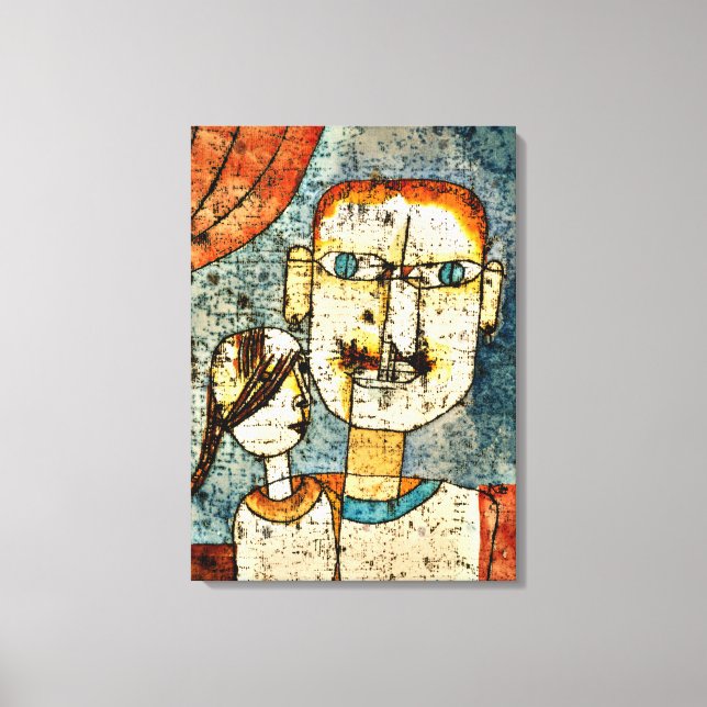 Klee - Adam and Little Eve Canvas Print (Front)