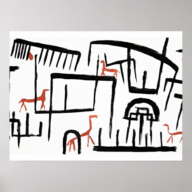 Klee - Animals in an Enclosure Poster (Front)