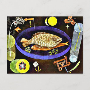 Klee - Aroundfish painting Postcard