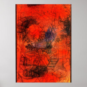 Klee art: "Groynes." Poster