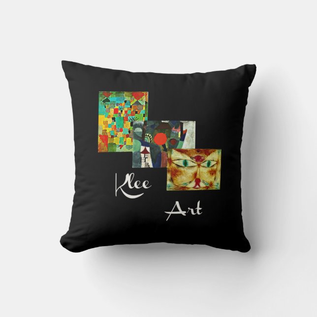 Klee art, Paul Klee collage Cushion (Front)