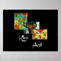 Klee artwork, Paul Klee collage,