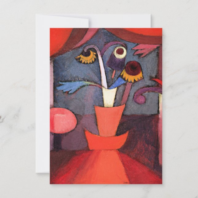 Klee - Autumn Flower Card (Front)