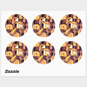 Klee - Autumnal Place, 1921 Classic Round Sticker