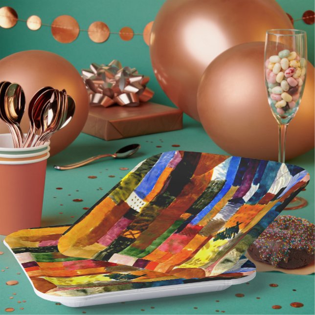 Klee - Before the Town, Paper Plate (Multi)