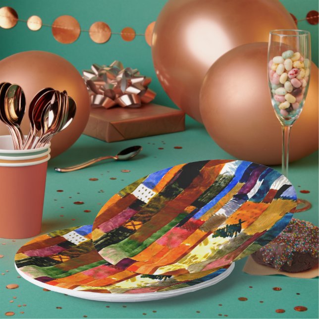 Klee - Before the Town Paper Plate (Multi)