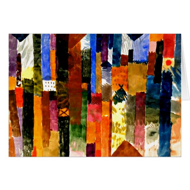 Klee - Before the Town. Paul Klee painting. (Front Horizontal)