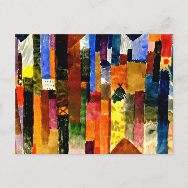 Klee - Before the Town Postcard (Front)