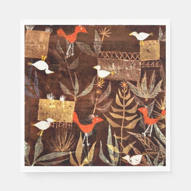 Klee - Bird Garden Napkin (Front)