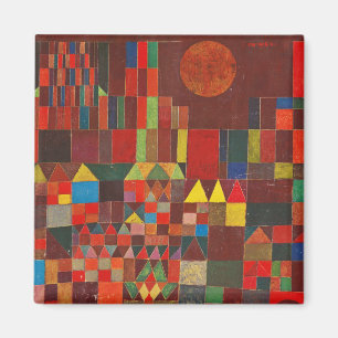 Klee - Castle and Sun, abstract Magnet