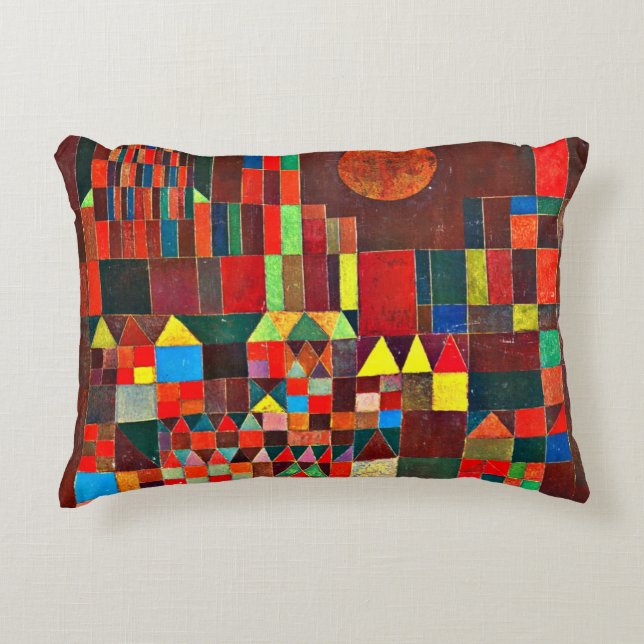 Klee - Castle and Sun Decorative Cushion (Front)
