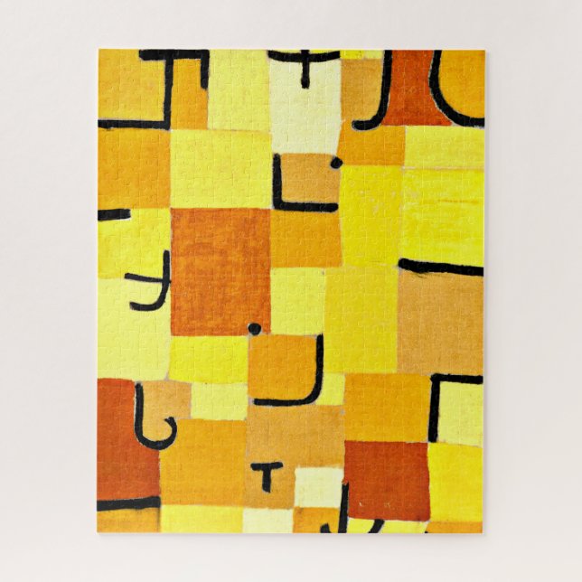 Klee - Characters in Yellow Jigsaw Puzzle (Vertical)